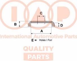 IAP QUALITY PARTS 710-00100 - Bremžu trumulis www.autospares.lv