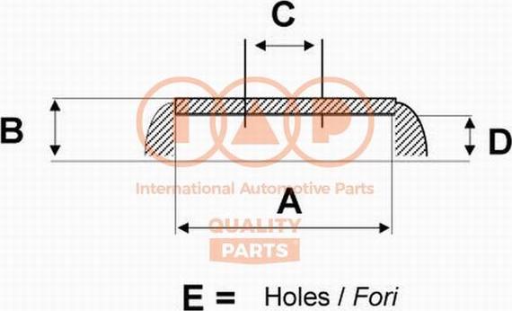 IAP QUALITY PARTS 710-14040 - Bremžu trumulis www.autospares.lv