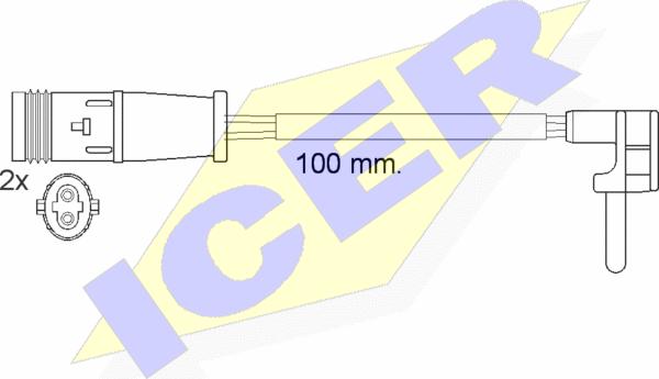 Icer 610548 E C - Indikators, Bremžu uzliku nodilums www.autospares.lv