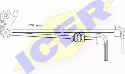 Icer 610280 C - Indikators, Bremžu uzliku nodilums www.autospares.lv