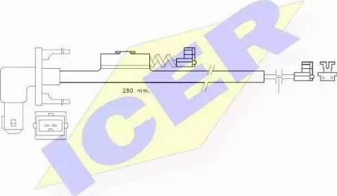 Icer 610288 C - Indikators, Bremžu uzliku nodilums www.autospares.lv