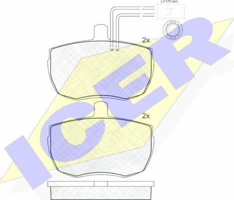 Icer 140935 - Тормозные колодки, дисковые, комплект www.autospares.lv