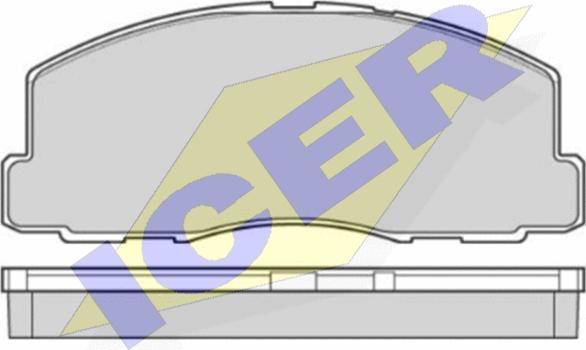 Icer 140539 - Brake Pad Set, disc brake www.autospares.lv