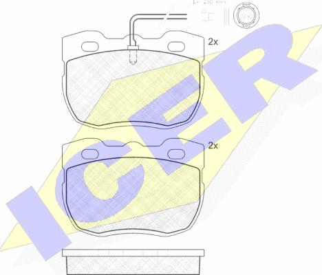 Icer 140839-203 - Bremžu uzliku kompl., Disku bremzes autospares.lv