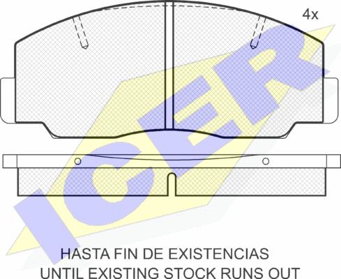 Icer 140330 - Brake Pad Set, disc brake www.autospares.lv