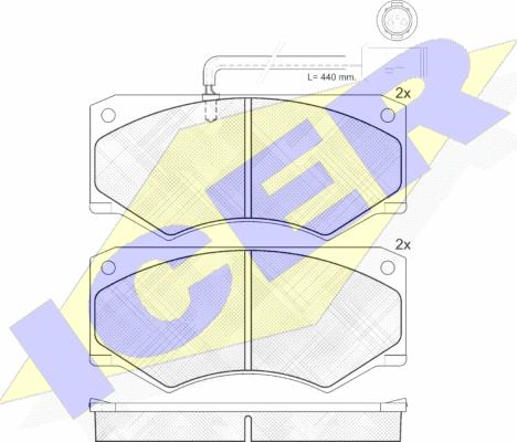 Icer 140731 - Bremžu uzliku kompl., Disku bremzes www.autospares.lv