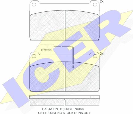 Icer 150665 - Bremžu uzliku kompl., Disku bremzes www.autospares.lv