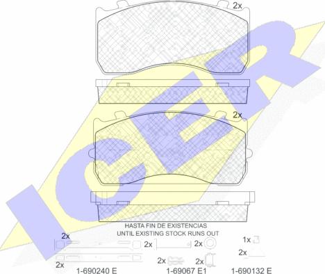 Icer 151404-066 - Brake Pad Set, disc brake www.autospares.lv