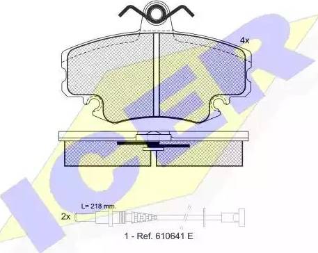 Icer 180993 - Brake Pad Set, disc brake www.autospares.lv