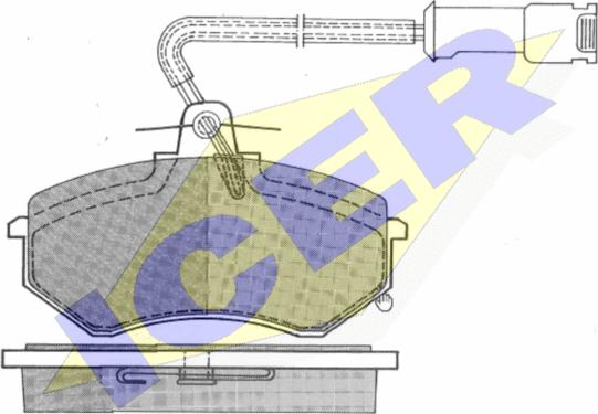 Icer 180450 - Brake Pad Set, disc brake www.autospares.lv