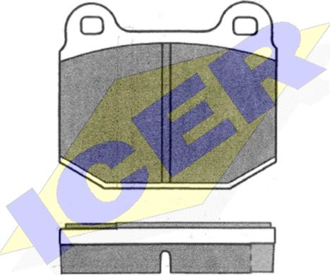 Icer 180411 - Brake Pad Set, disc brake www.autospares.lv