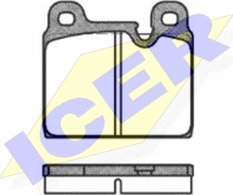 Icer 180508 - Тормозные колодки, дисковые, комплект www.autospares.lv