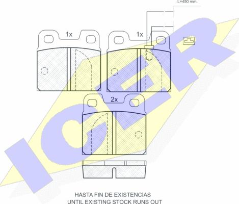 Icer 180529 - Тормозные колодки, дисковые, комплект www.autospares.lv