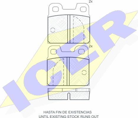 Icer 180199 - Brake Pad Set, disc brake www.autospares.lv