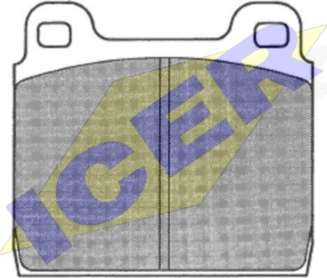 Icer 180326 - Brake Pad Set, disc brake www.autospares.lv