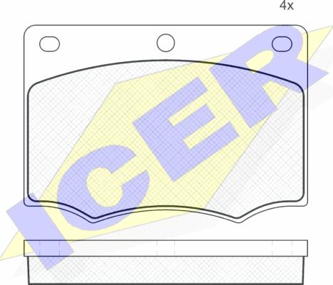 Icer 180259 - Bremžu uzliku kompl., Disku bremzes www.autospares.lv