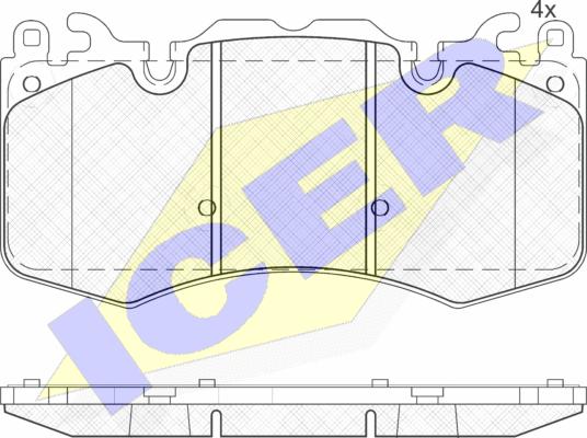 Icer 181956 - Bremžu uzliku kompl., Disku bremzes www.autospares.lv