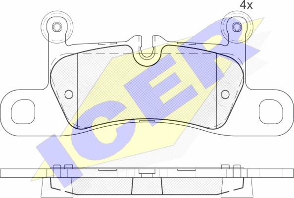 Icer 181987 - Bremžu uzliku kompl., Disku bremzes www.autospares.lv