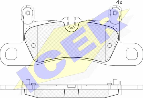 Icer 181987-203 - Bremžu uzliku kompl., Disku bremzes www.autospares.lv