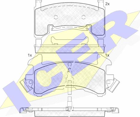 Icer 181411 - Brake Pad Set, disc brake www.autospares.lv