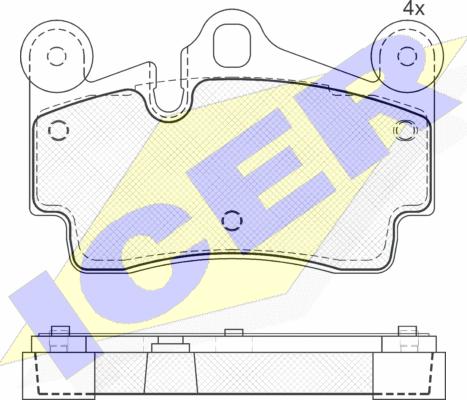 Icer 181611 - Bremžu uzliku kompl., Disku bremzes autospares.lv