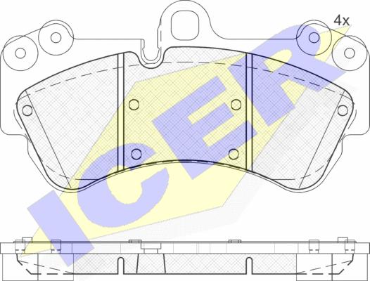 Icer 181620 - Bremžu uzliku kompl., Disku bremzes www.autospares.lv