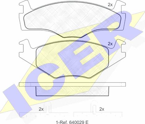 Icer 181048 - Bremžu uzliku kompl., Disku bremzes www.autospares.lv