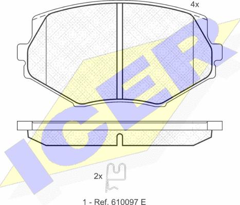 Icer 181818 - Bremžu uzliku kompl., Disku bremzes www.autospares.lv