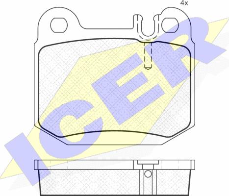 Icer 181391 - Тормозные колодки, дисковые, комплект www.autospares.lv