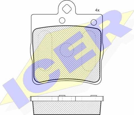 Icer 181311-396 - Bremžu uzliku kompl., Disku bremzes www.autospares.lv