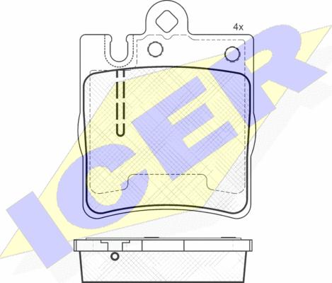 Icer 181312-202 - Bremžu uzliku kompl., Disku bremzes www.autospares.lv