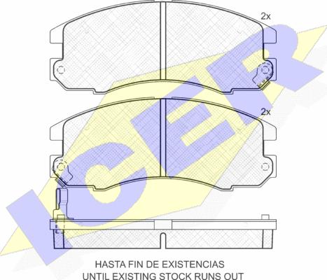 Icer 181209 - Bremžu uzliku kompl., Disku bremzes www.autospares.lv