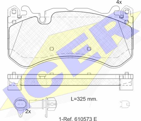 Icer 182079-203 - Bremžu uzliku kompl., Disku bremzes www.autospares.lv