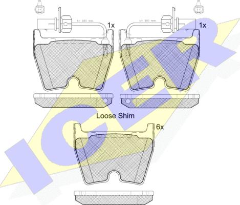 Icer 182113 - Bremžu uzliku kompl., Disku bremzes www.autospares.lv