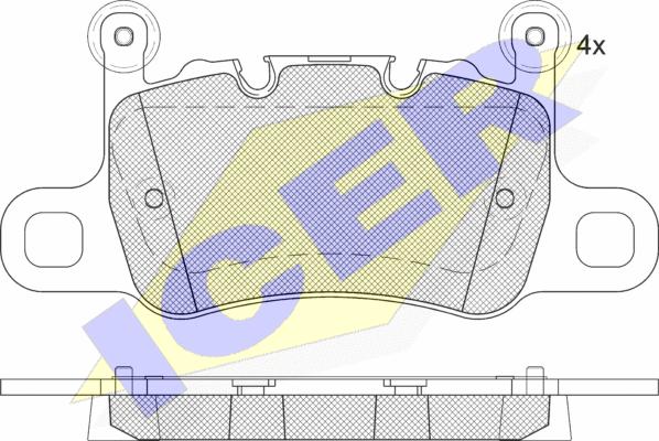 Icer 182348-208 - Bremžu uzliku kompl., Disku bremzes www.autospares.lv