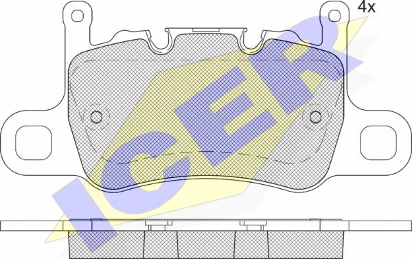 Icer 182348 - Bremžu uzliku kompl., Disku bremzes www.autospares.lv