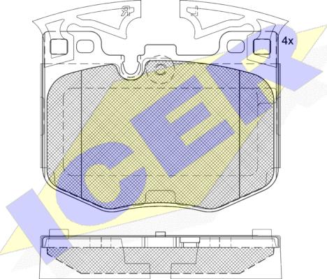 Icer 182280 - Bremžu uzliku kompl., Disku bremzes www.autospares.lv