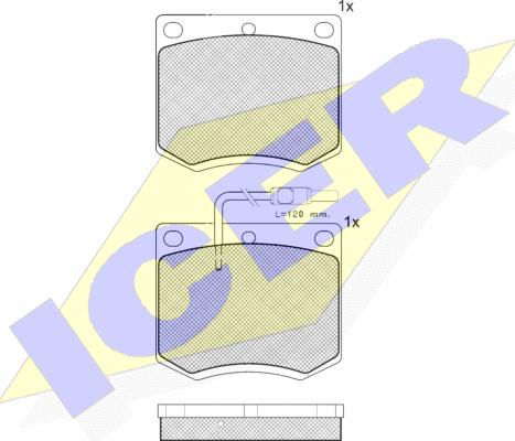 Icer 170514 - Bremžu uzliku kompl., Disku bremzes www.autospares.lv