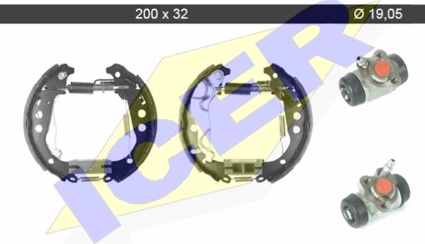 Icer 79KT0094 C - Bremžu loku komplekts www.autospares.lv