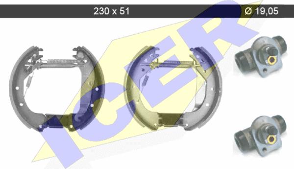 Icer 79KT0040 C - Bremžu loku komplekts autospares.lv