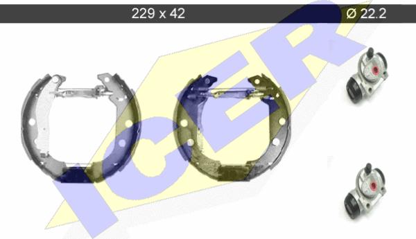 Icer 79KT0048 C - Bremžu loku komplekts www.autospares.lv