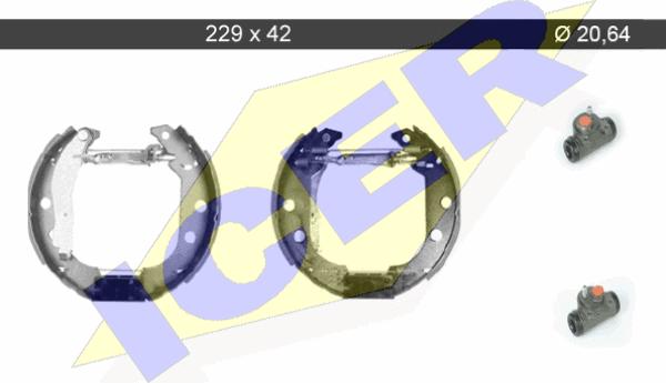 Icer 79KT0047 C - Bremžu loku komplekts www.autospares.lv