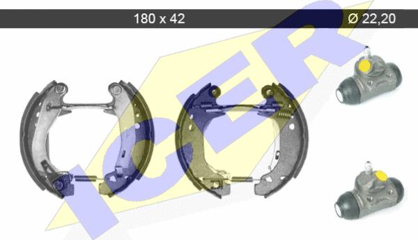 Icer 79KT0065 C - Bremžu loku komplekts www.autospares.lv