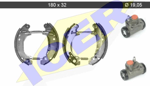 Icer 79KT0060 C - Bremžu loku komplekts www.autospares.lv