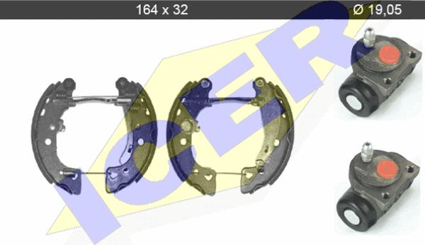 Icer 79KT0005 C - Bremžu loku komplekts www.autospares.lv