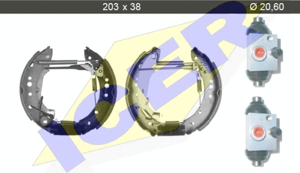 Icer 79KT0006 C - Brake Shoe Set www.autospares.lv