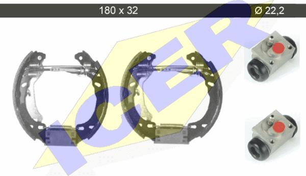 Icer 79KT0014 C - Bremžu loku komplekts www.autospares.lv