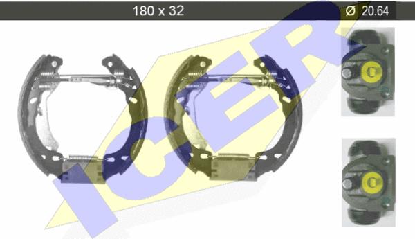 Icer 79KT0010 C - Bremžu loku komplekts www.autospares.lv