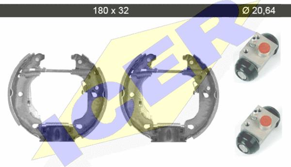 Icer 79KT0013 C - Bremžu loku komplekts www.autospares.lv