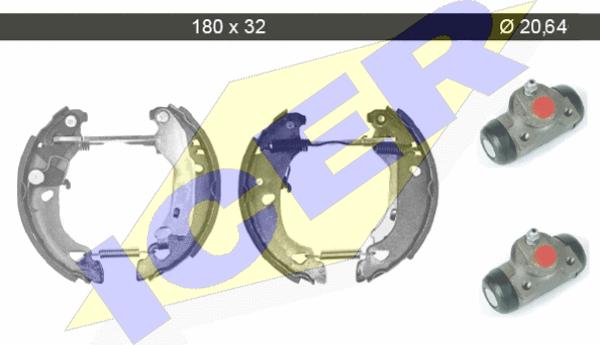 Icer 79KT0012 C - Bremžu loku komplekts www.autospares.lv